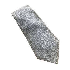 Vintage Wide White and Black Tie, Geometric Print Tie, Monsieur Cravatieur Tie